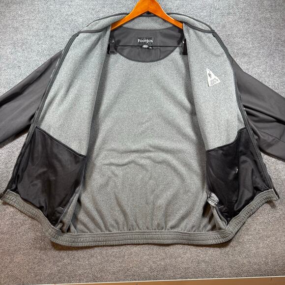 FootJoy Full Zip Golf Jacket Men's XL Gray/Black Zip-Off Sleeves Activewear READ - Picture 9 of 14